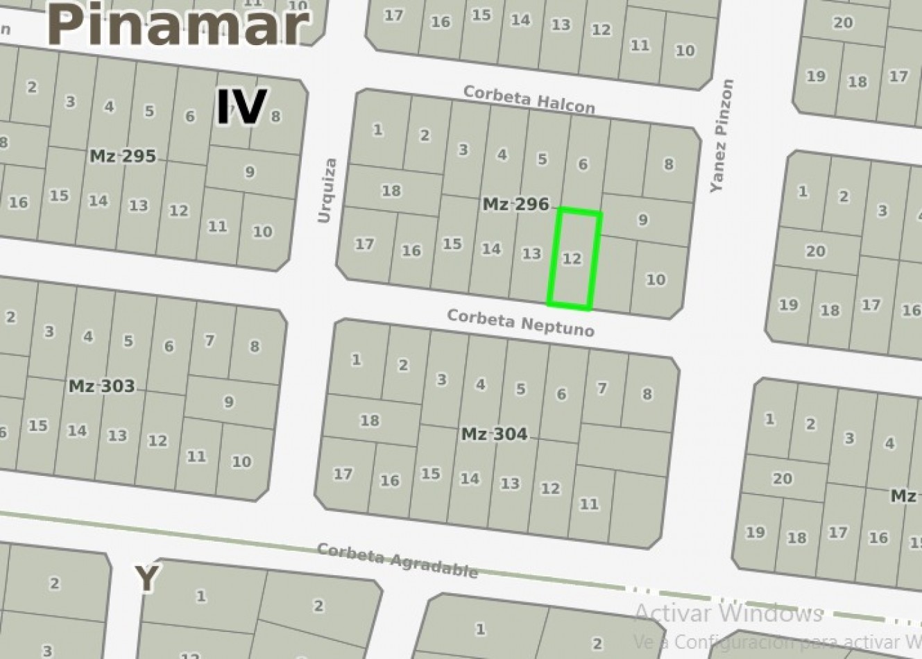 LOTE EN VENTA VALERIA DEL MAR - PINAMAR